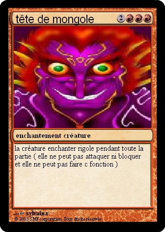 t&ecirc;te de mongole